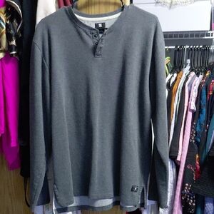 DC Charcoal Button-Up Shirt